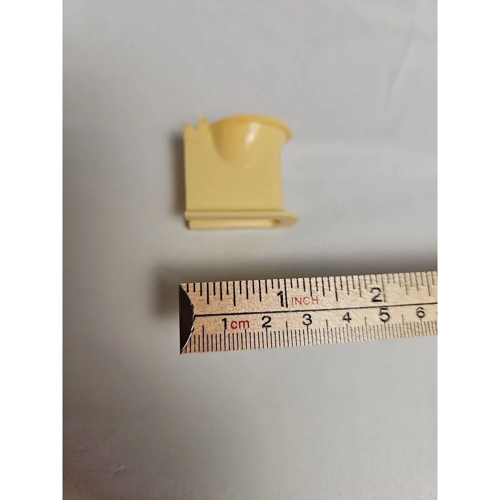 VTG Ideal Dollhouse Toilet Cream Plastic Bathroom Fixture 1:12 Scale Miniature